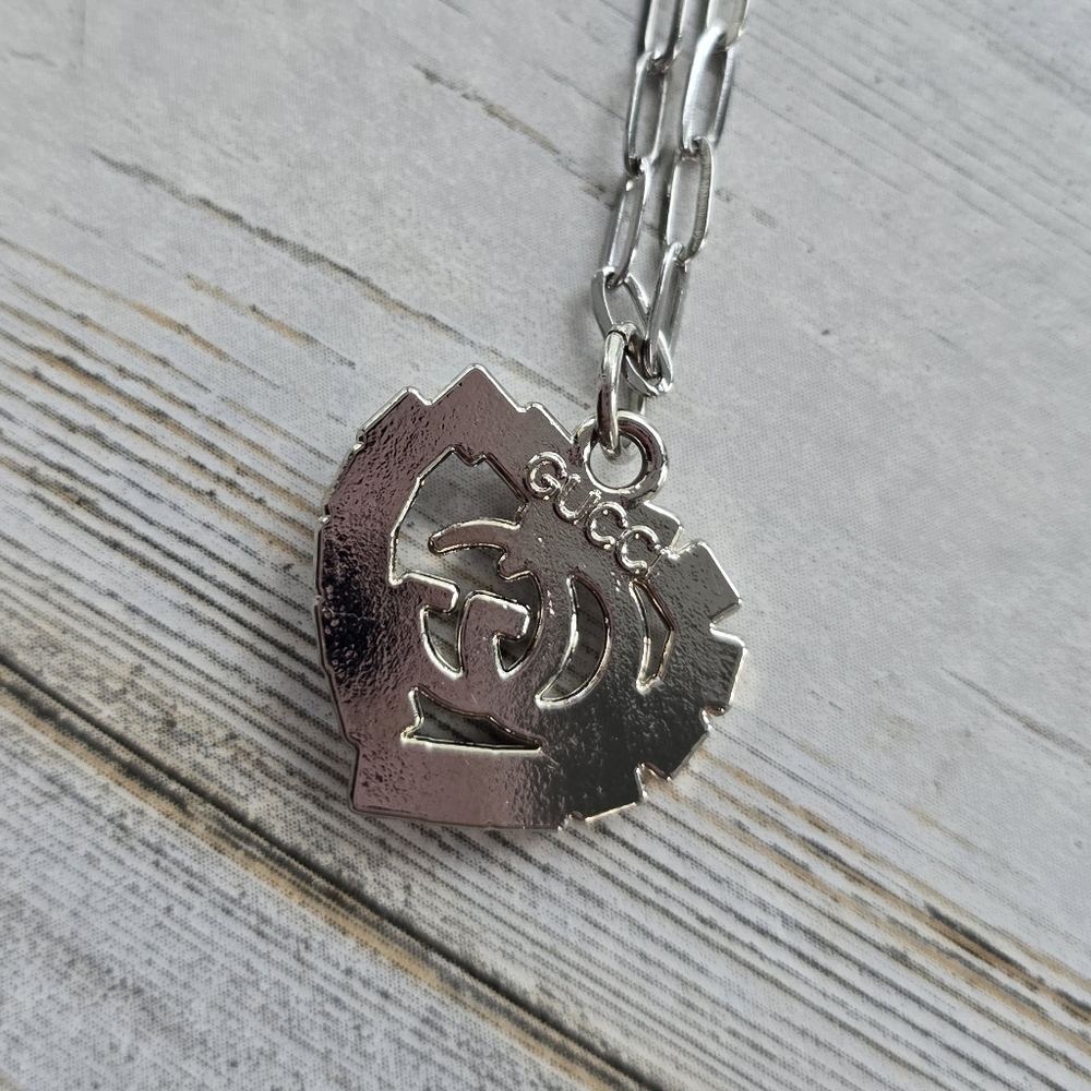 Upcycled Gucci GG pendant necklace - Picture 3 of 4